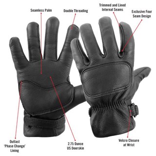 Lee Parks DeerTours PCI gloves in blackAlternative Image1
