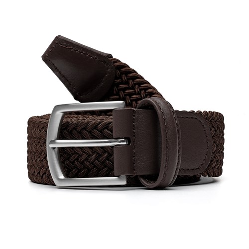 Anderson's textile braided dark brown belt