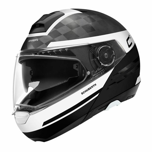 Schuberth C4 Pro Carbon Tempest helmet in white
