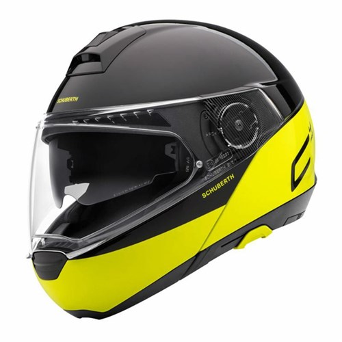 Schuberth C4 Pro Swipe helmet in yellow