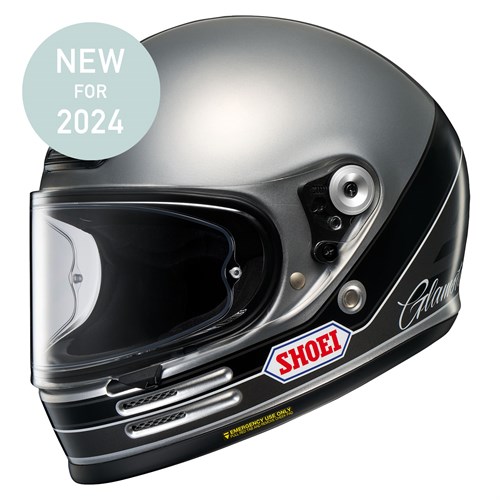 Shoei Glamster 06 Abiding TC-10 helmet in grey / black