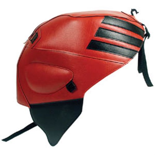 Bagster tank cover RSV MILLE R / RSV MILLE / 1000 TUONO / 1000 TUONO RACING - red / black stripe