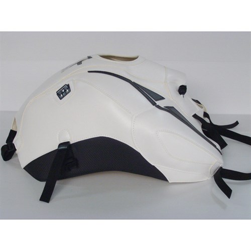 Bagster tank cover FZ8 / FZ8 R - white / anthracite deco / black piping