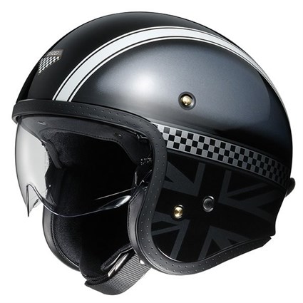 Shoei JO Hawker TC-5 helmet in black / grey