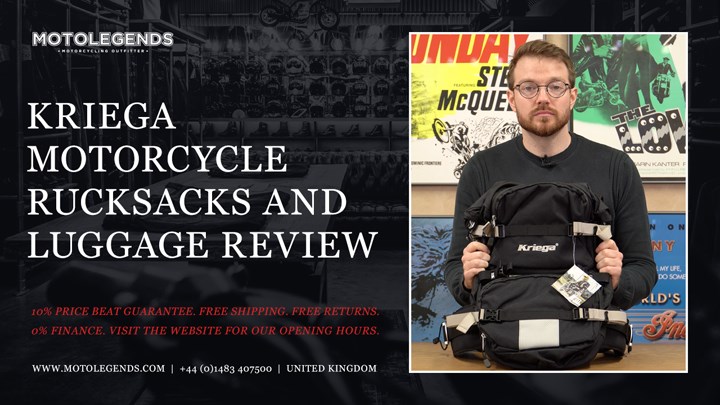 Kriega motorcycle rucksacks and luggage review