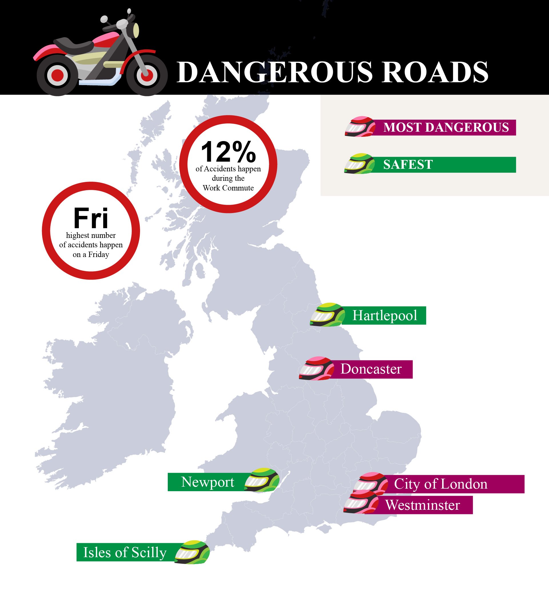 Best and Worst: Accident Rates in the UK by area