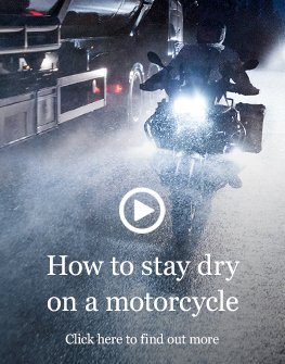How to stay dry on a motorcycle