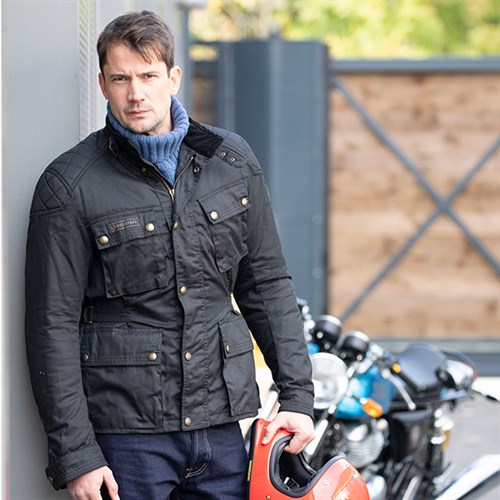 Helstons Hunt Wax Cotton jacket in oak