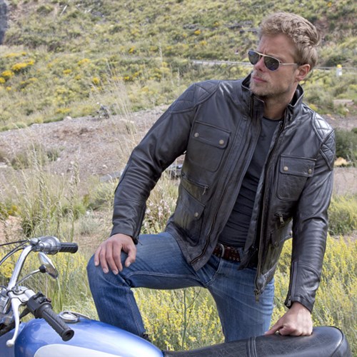 Leather Helstons Hunt Motorcycle 