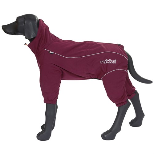 Rukka Thermal overall dog jacket in burgundy