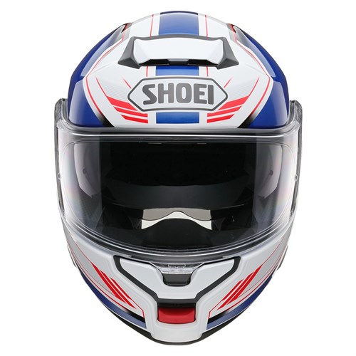 Shoei Neotec 3 Grasp TC10 helmet in white / blue / red