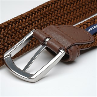 Anderson's textile braided chestnut brown beltAlternative Image3