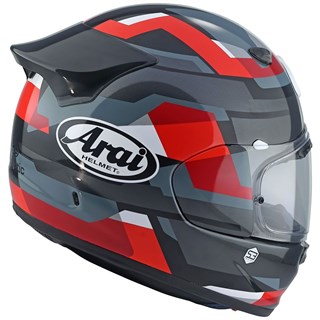Arai Quantic Abstract helmet in redAlternative Image1