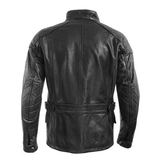 Belstaff Turner leather jacket in antique blackAlternative Image1