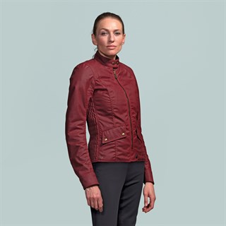 Belstaff Antrim wax cotton ladies jacket in redAlternative Image3