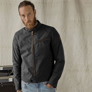 Belstaff Ariel wax cotton jacket in blackAlternative Image1