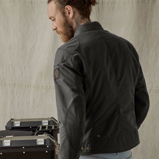 Belstaff Ariel wax cotton jacket in blackAlternative Image3