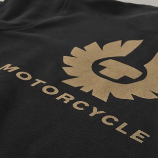 Belstaff Motorcycle Quarter Zip jersey in blackAlternative Image3