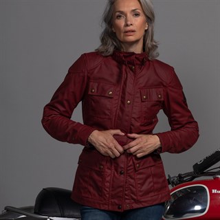 Belstaff Trialmaster ladies jacket in redAlternative Image3