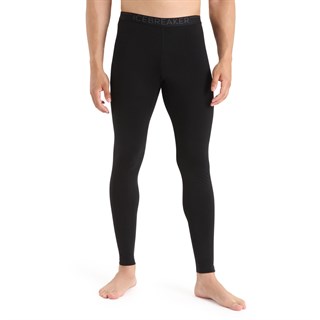 Icebreaker mens merino 200 Oasis leggings in blackAlternative Image1