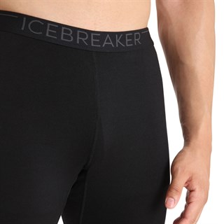 Icebreaker mens merino 200 Oasis leggings in blackAlternative Image5