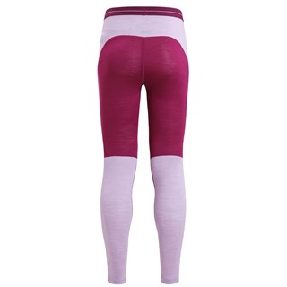 Icebreaker womens merino 125 Zoneknit leggings in purple / berryAlternative Image1