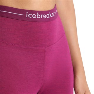 Icebreaker womens merino 125 Zoneknit leggings in purple / berryAlternative Image5