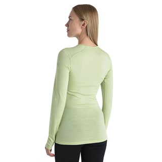Icebreaker womens merino 200 Oasis long sleeve crew neck in glazen greenAlternative Image3