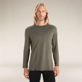 Icebreaker mens merino 260 Tech long sleeve crew base layer in lodenAlternative Image1
