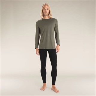 Icebreaker mens merino 260 Tech long sleeve crew base layer in lodenAlternative Image5