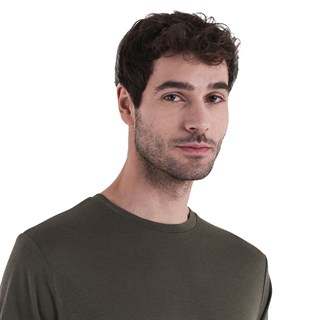 Icebreaker mens merino 150 Tech Lite T-shirt in lodenAlternative Image3