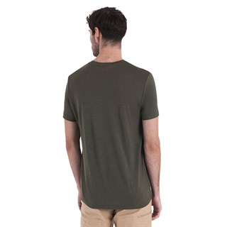 Icebreaker mens merino 150 Tech Lite T-shirt in lodenAlternative Image5