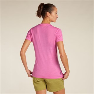 Icebreaker womens merino 150 Tech Lite T-shirt in pinkAlternative Image5