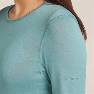 Icebreaker womens merino 260 Tech long sleeve crew base layer in blackAlternative Image5