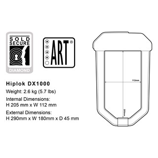 Hiplok DX1000 anti angle grinder bike lock with FREE REMINDER CABLEAlternative Image5