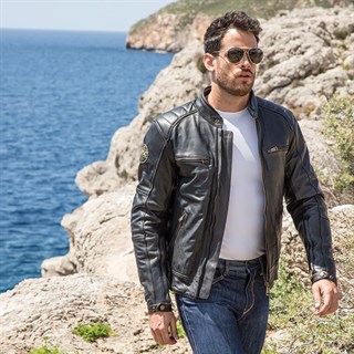 Helstons Track jacket in brownAlternative Image5