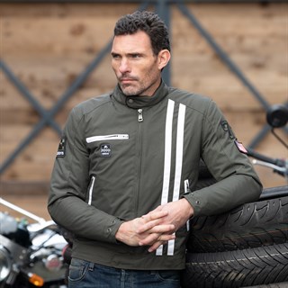 Helstons Cobra jacket in khakiAlternative Image5