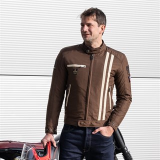Helstons Cobra jacket in brownAlternative Image3