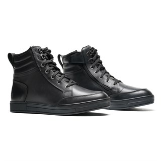 Helstons Osaka leather trainers in blackAlternative Image1