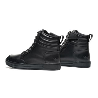 Helstons Osaka leather trainers in blackAlternative Image3