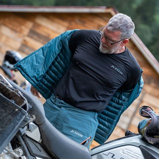 Klim Maverick down jacket in petrol blueAlternative Image3