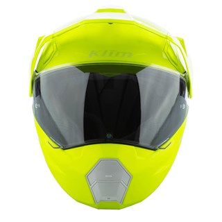Klim X1 Alpha helmet in gloss hi-vis and whiteAlternative Image1