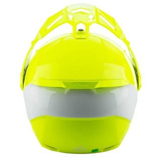 Klim X1 Alpha helmet in gloss hi-vis and whiteAlternative Image3