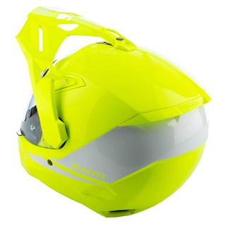 Klim X1 Alpha helmet in gloss hi-vis and whiteAlternative Image5