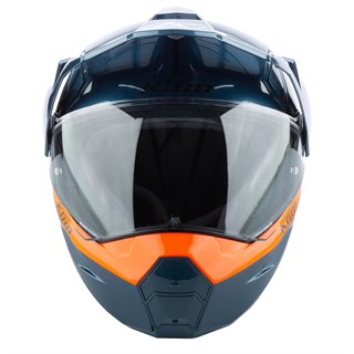 Klim X1 Alpha helmet in gloss concept petrol strike orangeAlternative Image1