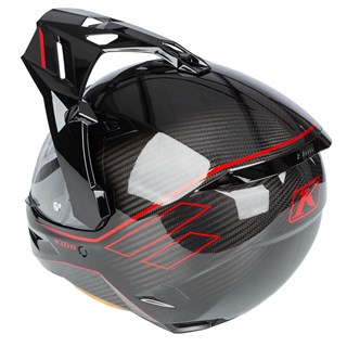 Klim X1 Alpha helmet Quanta in gloss black and fiery redAlternative Image1