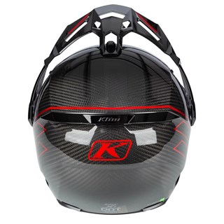 Klim X1 Alpha helmet Quanta in gloss black and fiery redAlternative Image5