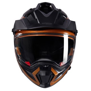 Nolan N70-2 X 06 Classico Nobile helmet in orangeAlternative Image1