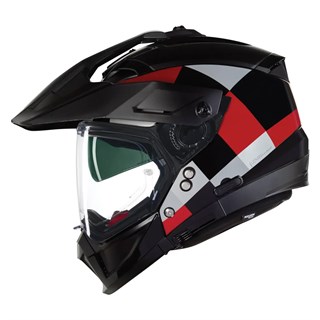 Nolan N70-2 X 06 Ruvido 342 helmet in red / blackAlternative Image3