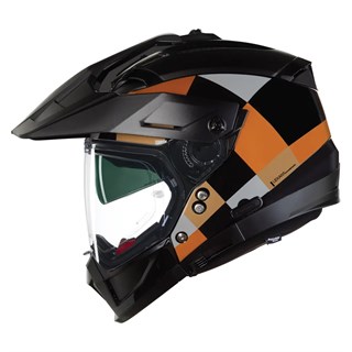 Nolan N70-2 X 06 Ruvido 343 helmet in orange / blackAlternative Image3